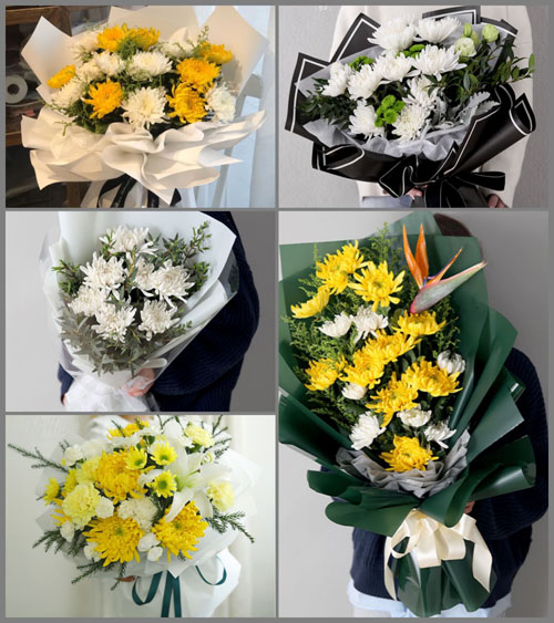 贵州遵义桐梓县花秋镇乐境村白事花束代送